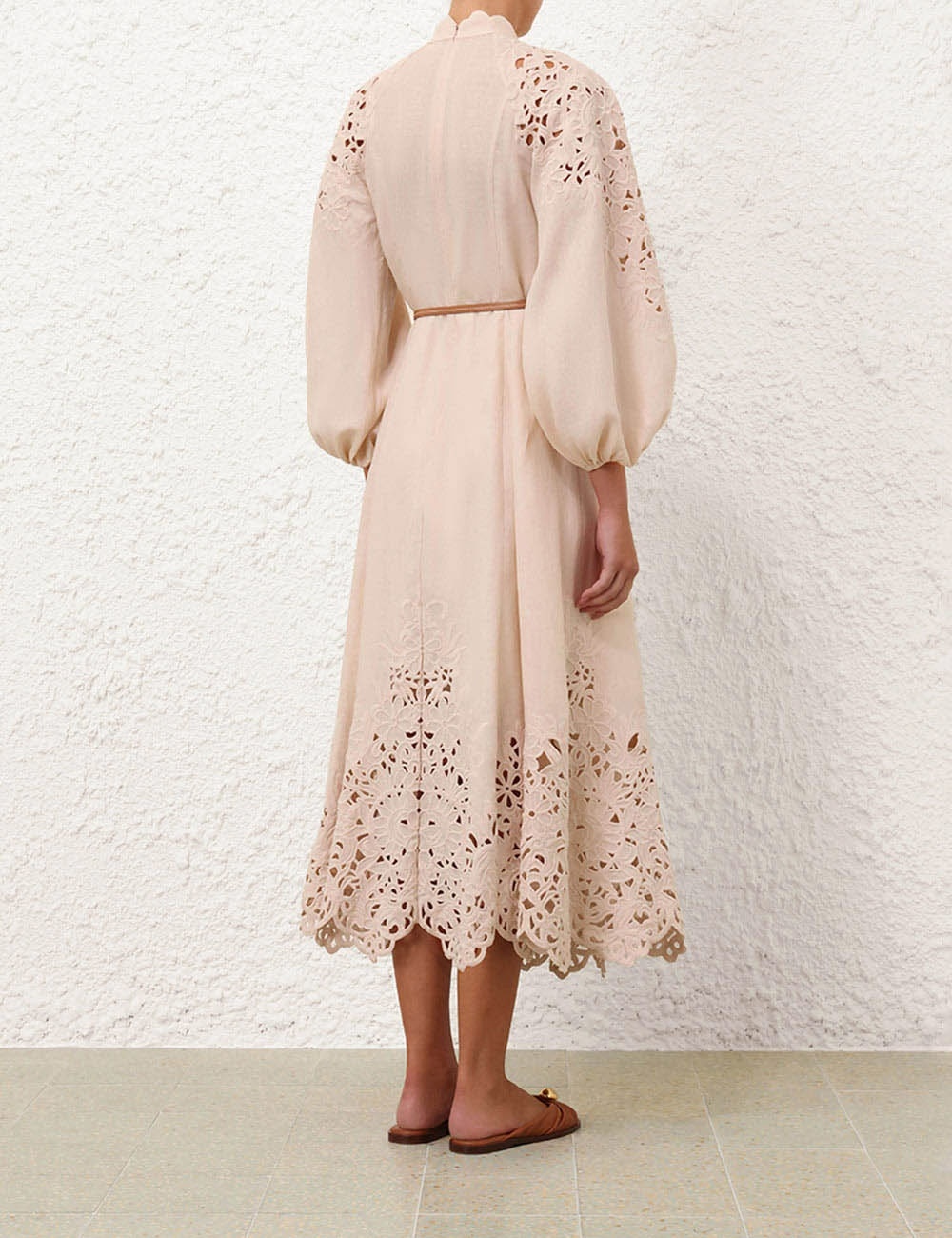 WYLIE EMBROIDERED BILLOW DRESS - 4