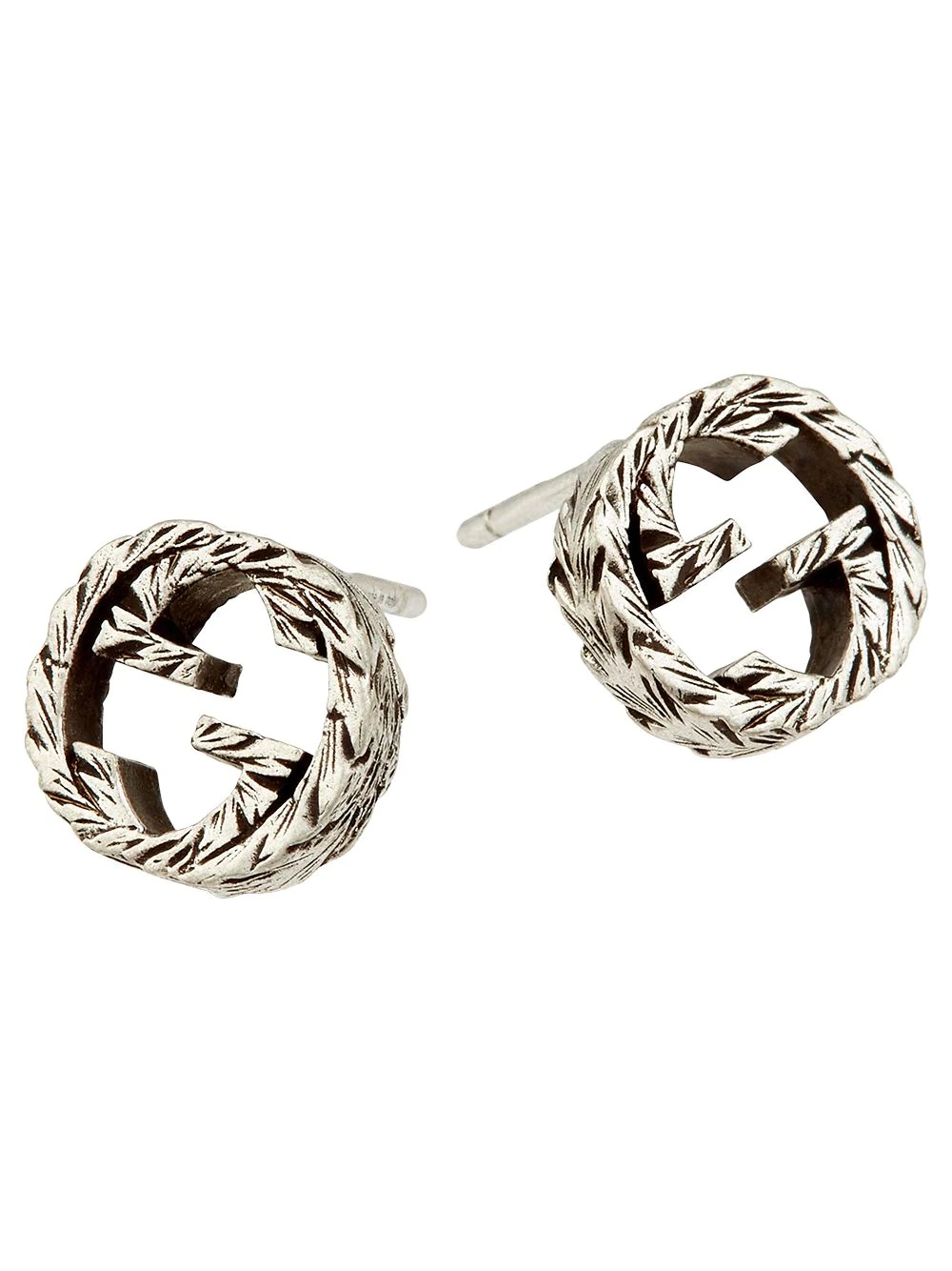 Interlocking GG stud earrings - 2