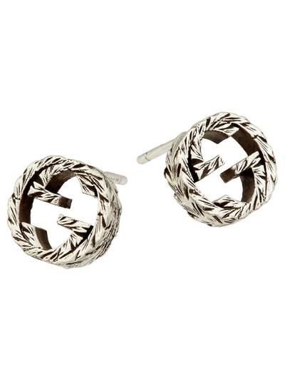 GUCCI Interlocking GG stud earrings outlook