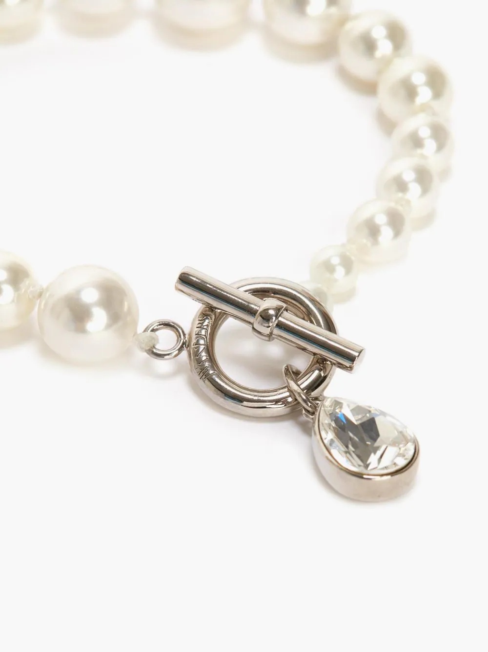 GRADUATED PEARL & CRYSTAL ANKLET - 4