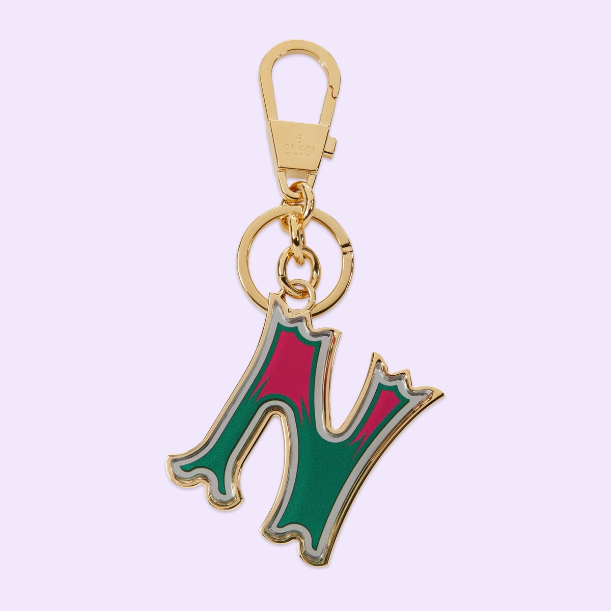 Letter N Plexiglas keychain - 1