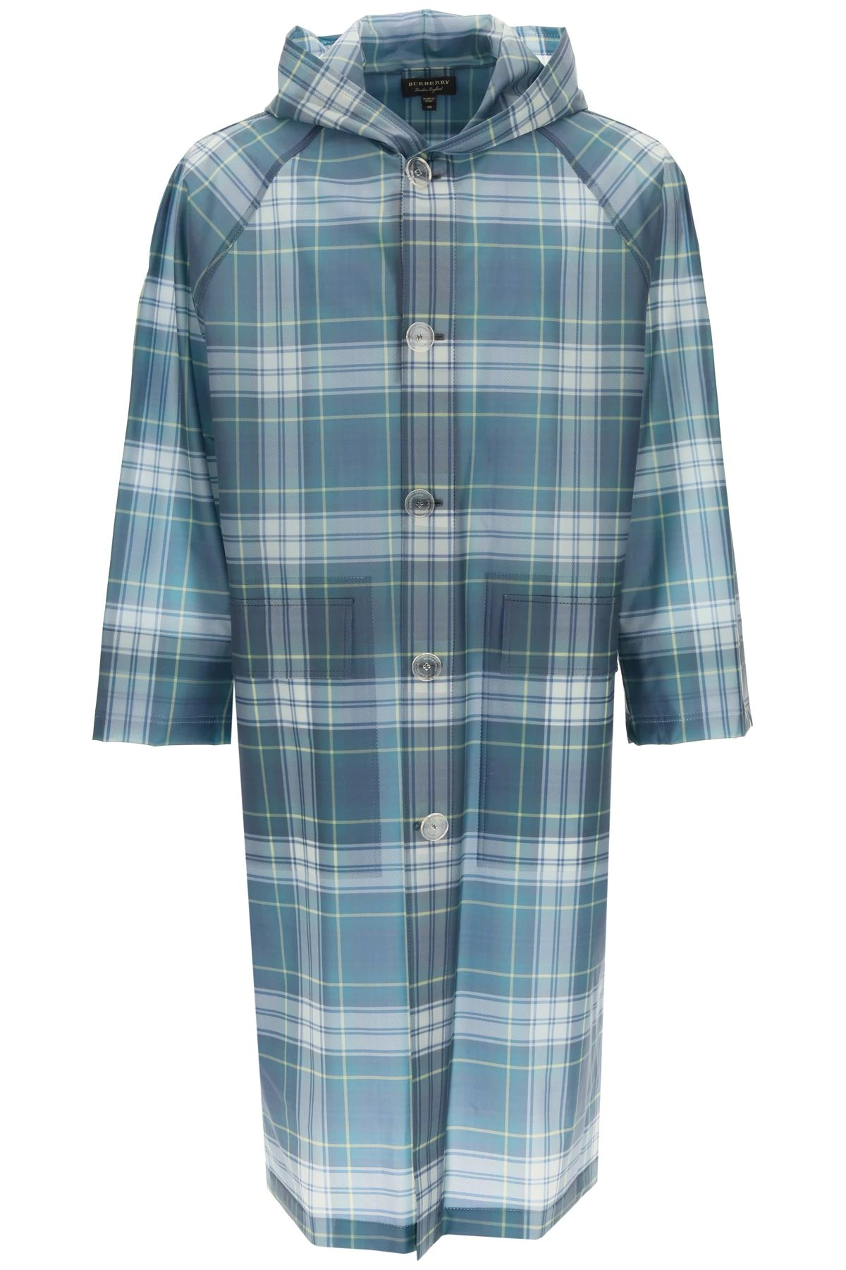 POLYURETHANE TARTAN RAINCOAT - 1