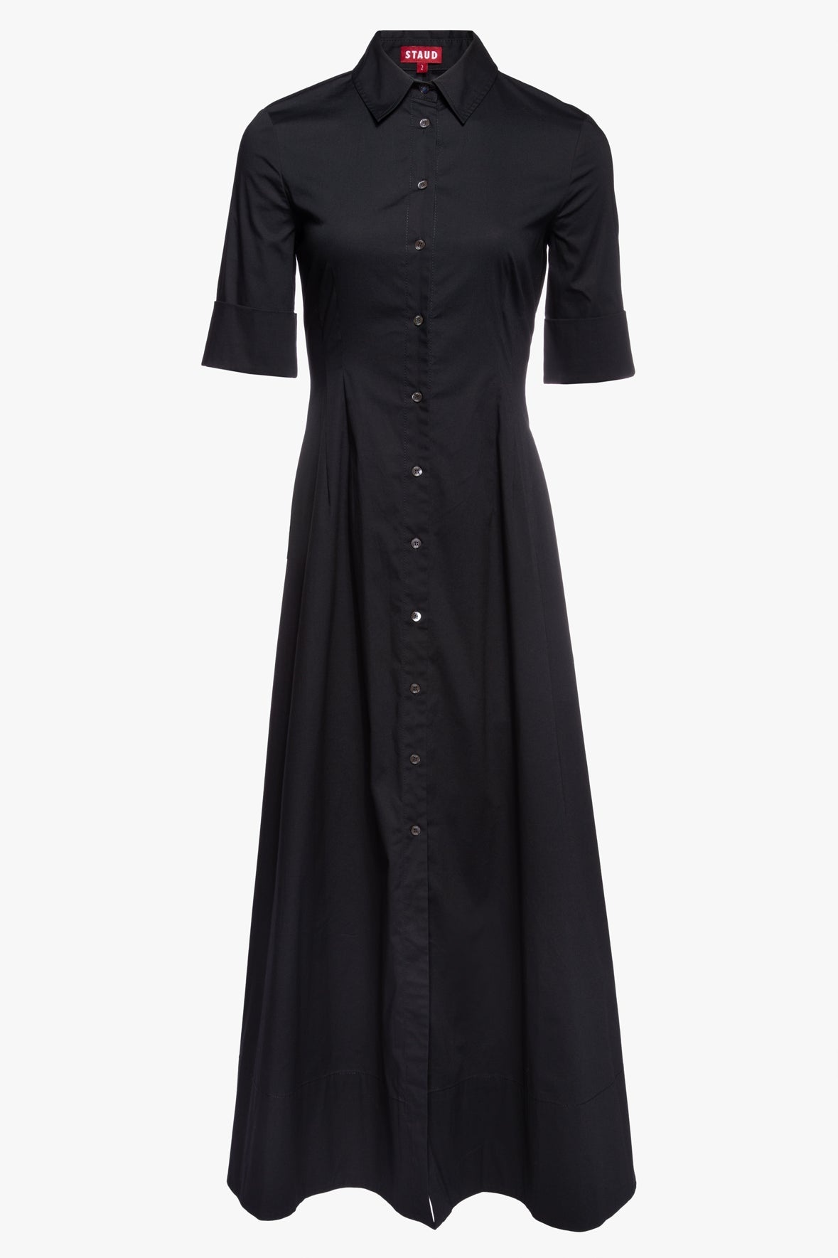 STAUD JOAN MAXI DRESS BLACK - 5