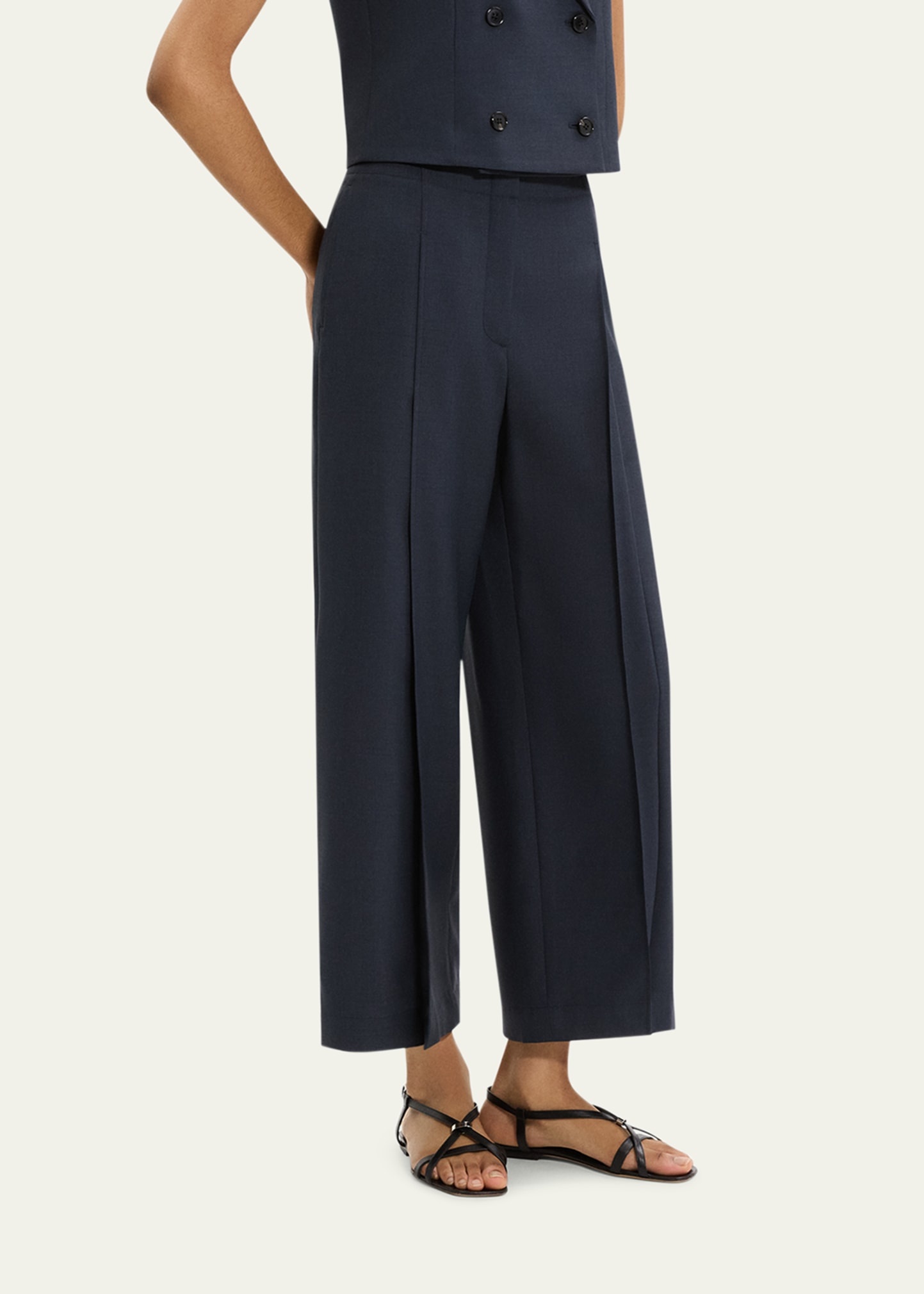 Deep Pleat Pants - 4