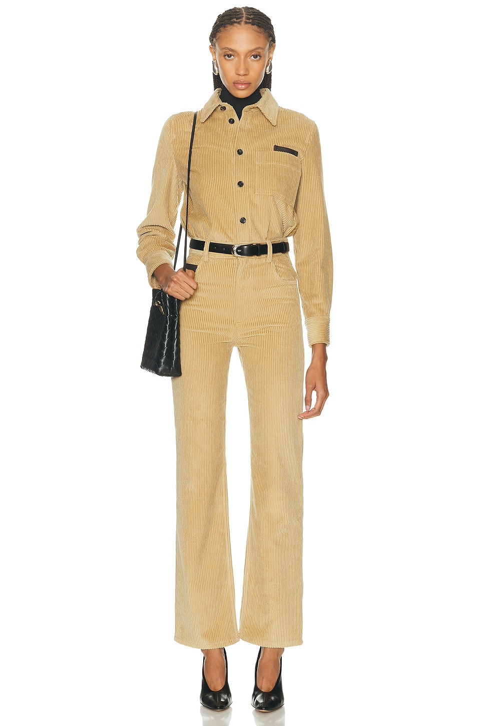 Corduroy Button Up Top - 4