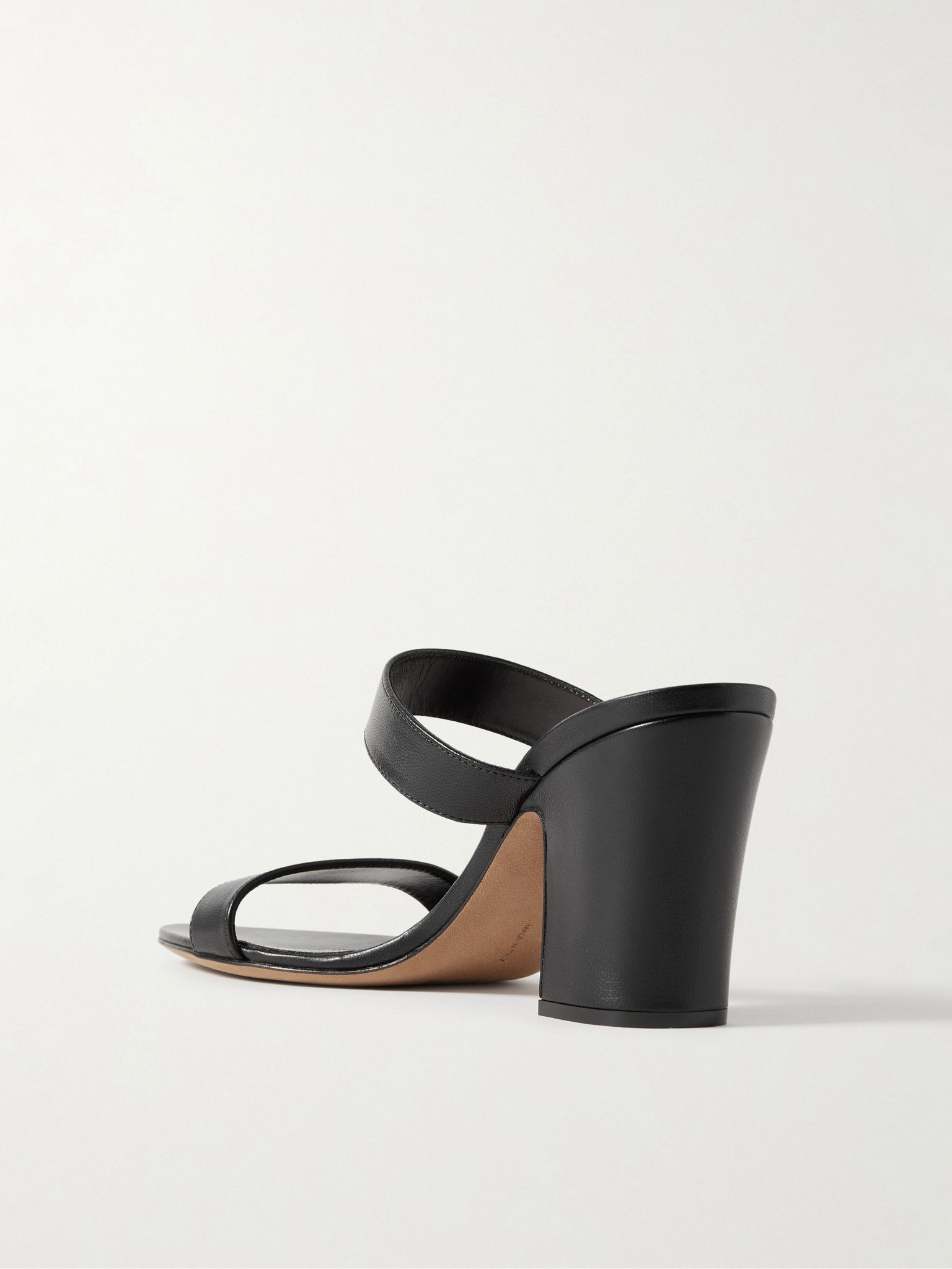 Awar leather sandals Black - 3