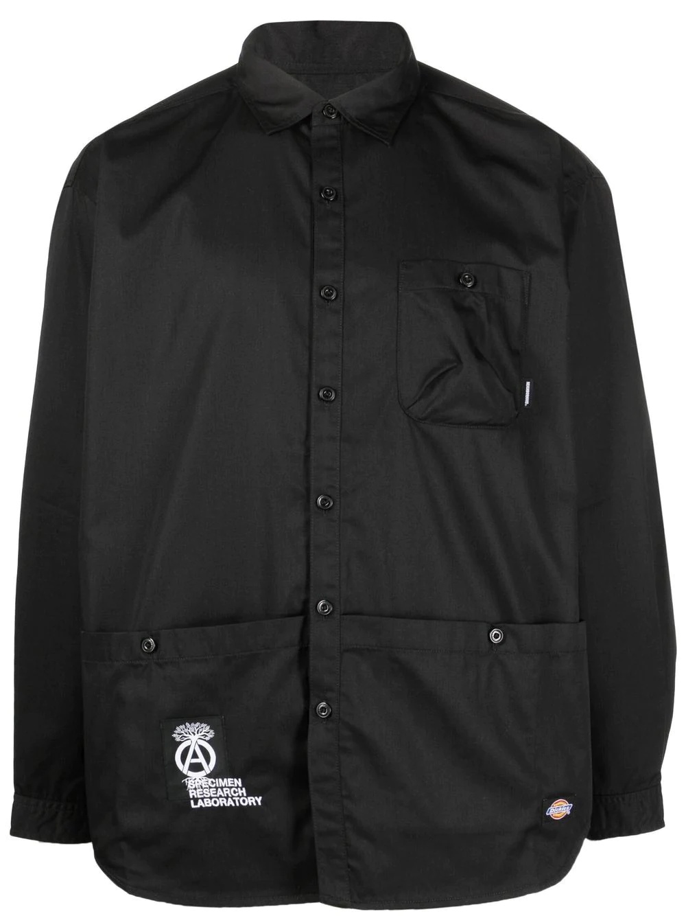 logo button-down shirt - 1