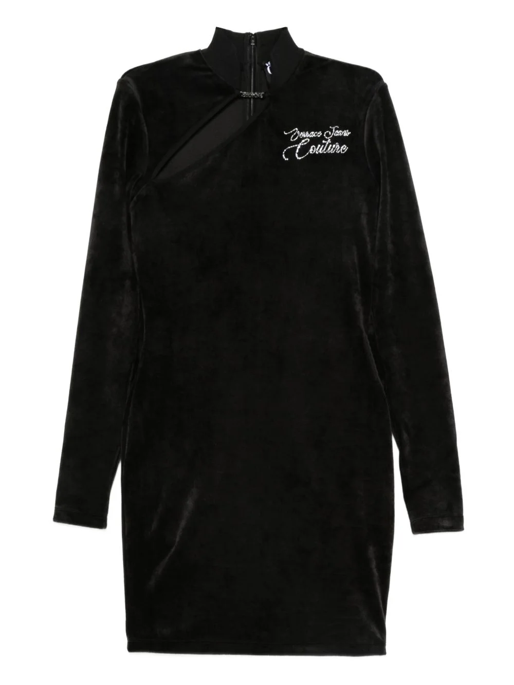 cut-out long-sleeve mini dress - 1