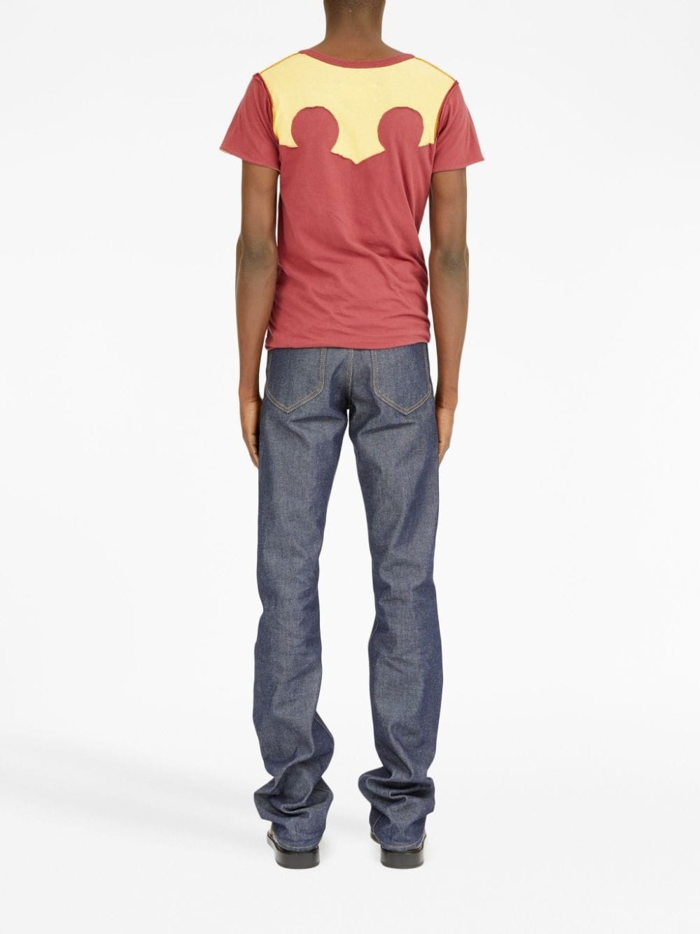 logo-print distressed T-shirt - 5