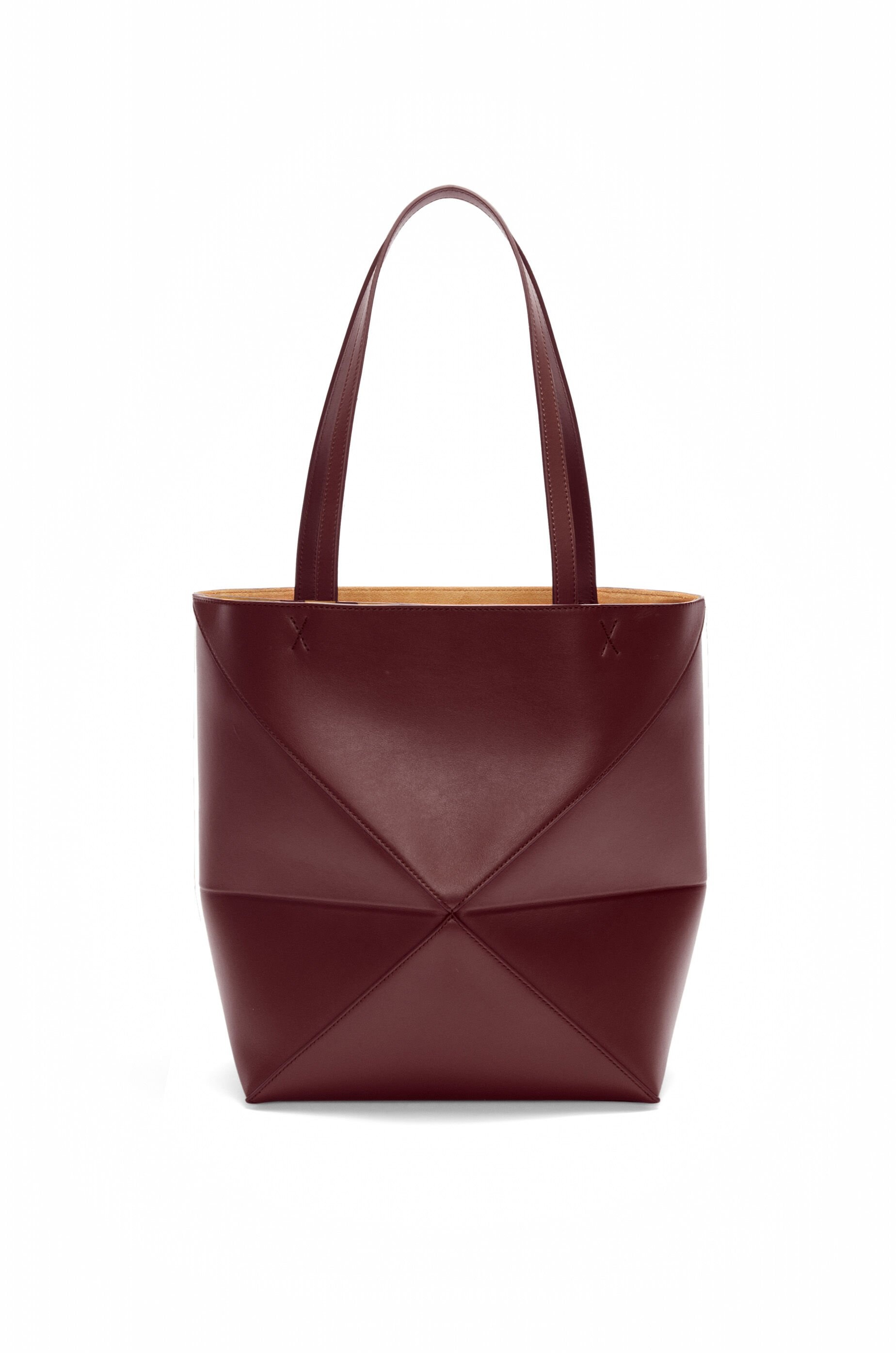 Puzzle Fold Tote in shiny calfskin - 5