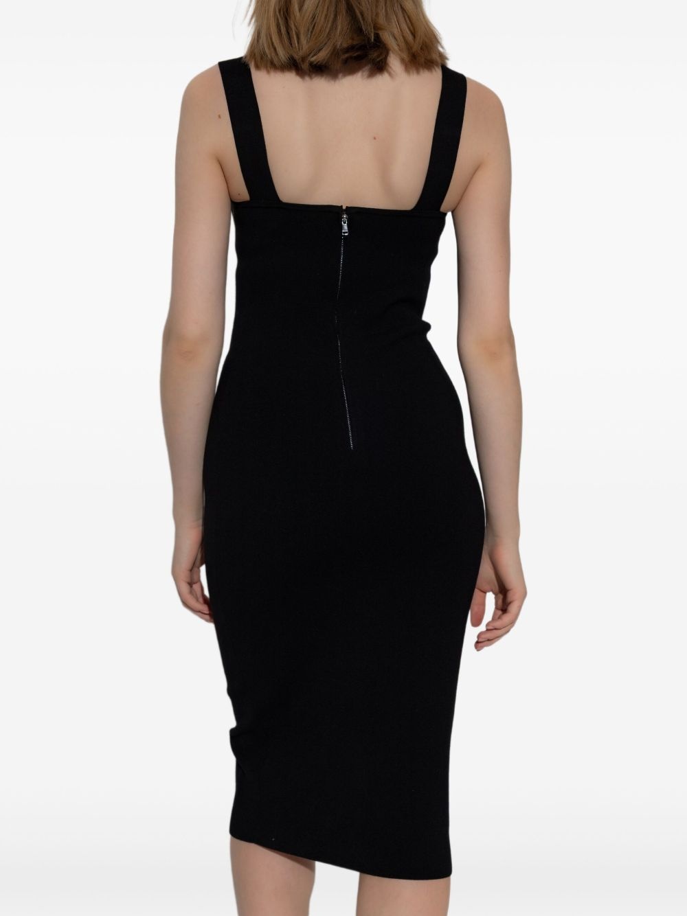 fitted midi dress - 4