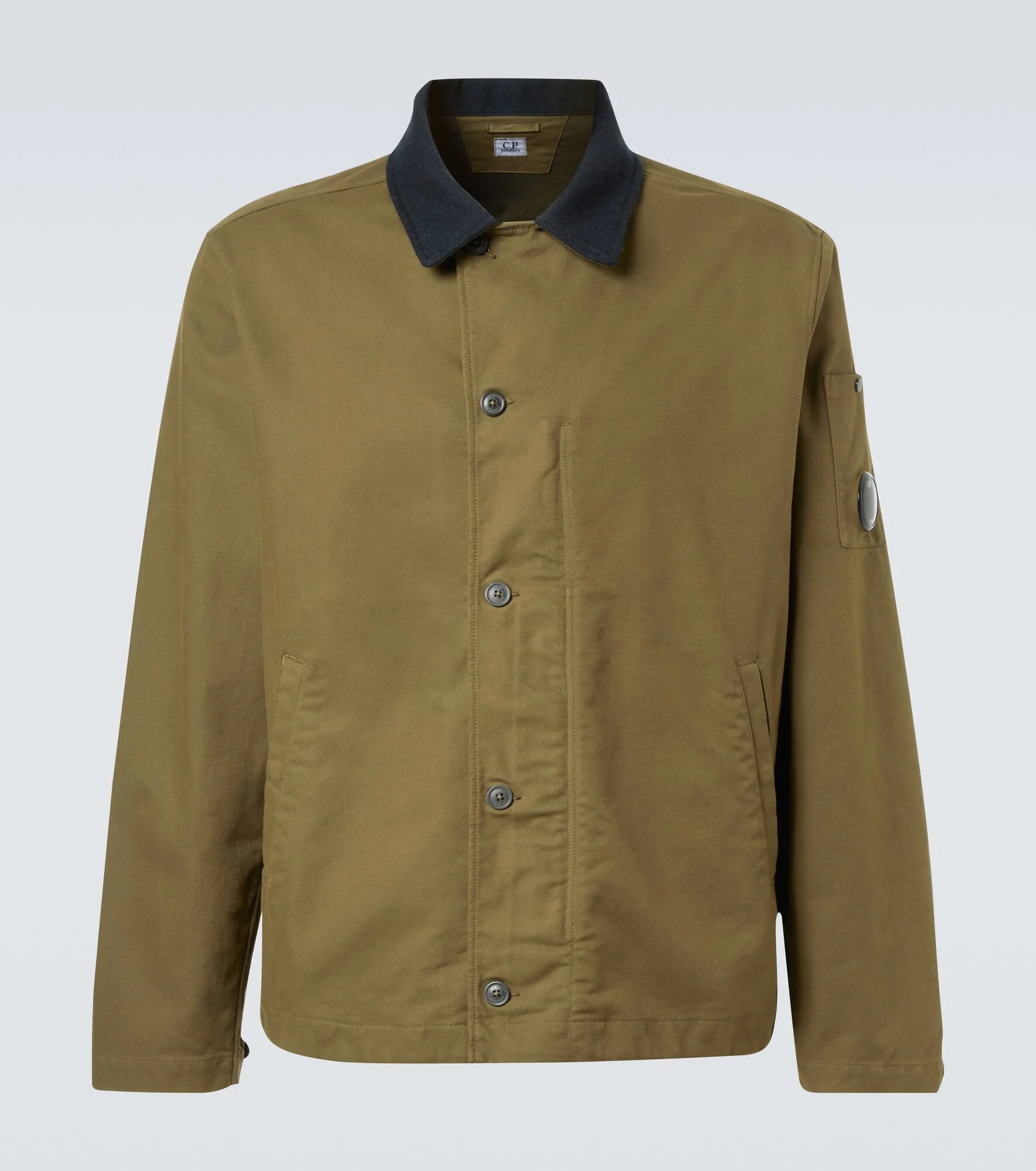 Lens cotton-blend overshirt - 1