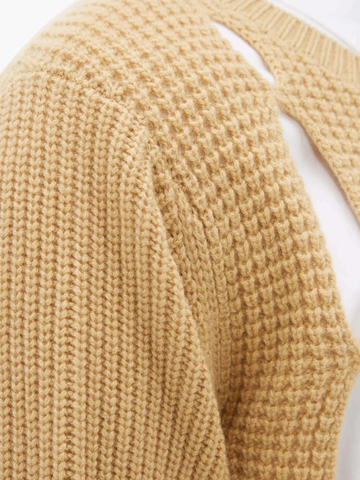 Cut-out cashmere sweater - 6