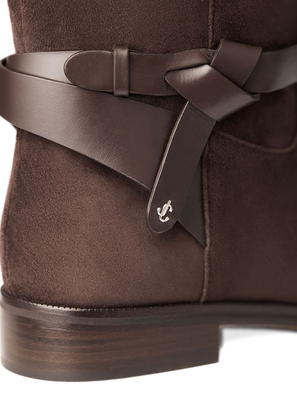 Lawton knotted leather strap boots - 4