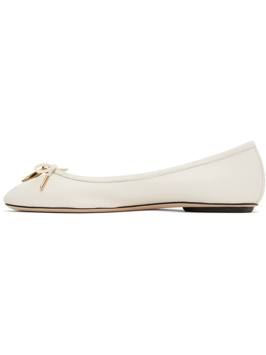 White Iris Ballerina Flats - 3