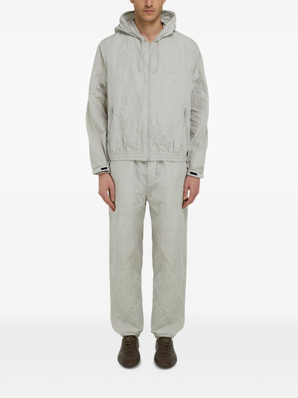 crinkled track pants - 2