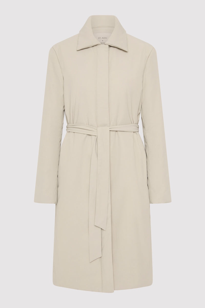 Padded Car Coat - Creme - 1