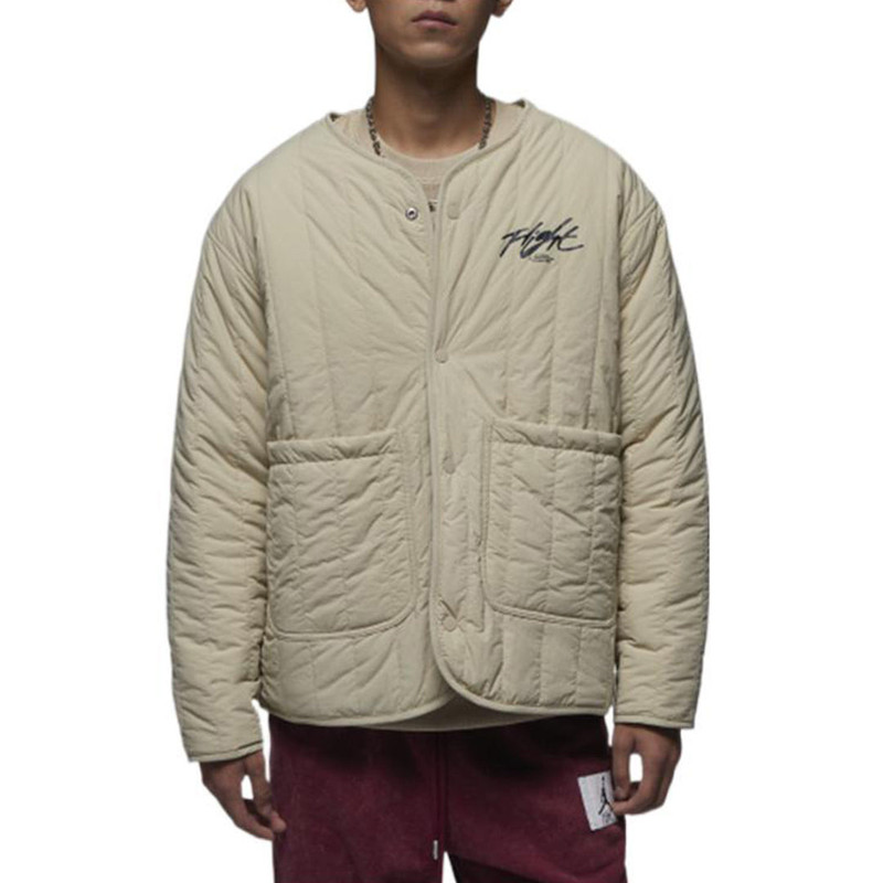 Jordan Air Jordan Flight Heritage Liner Reversible Jacket 'Beige Burgundy' DX4350-680 outlook