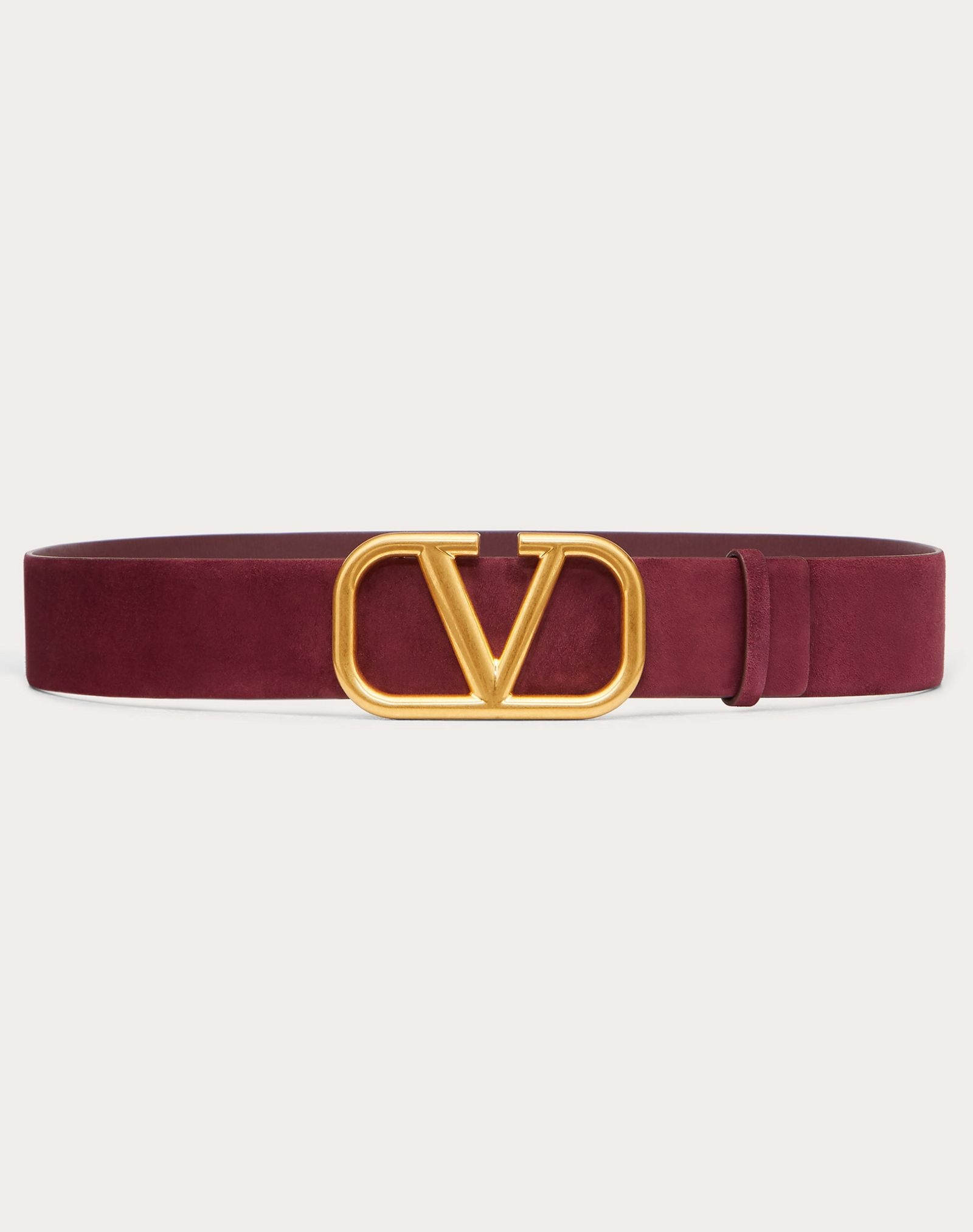 VLOGO SIGNATURE SUEDE LEATHER BELT 40 MM / 1.6 IN. - 1