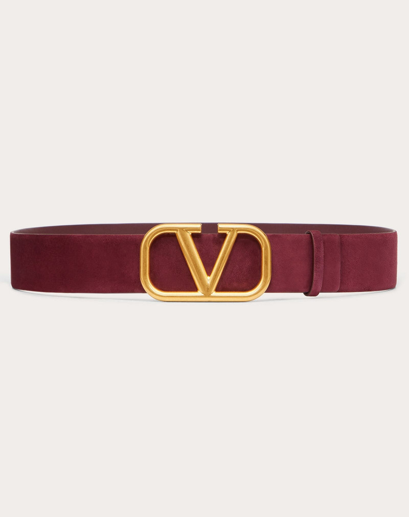 VLOGO SIGNATURE SUEDE LEATHER BELT 40 MM / 1.6 IN. 1