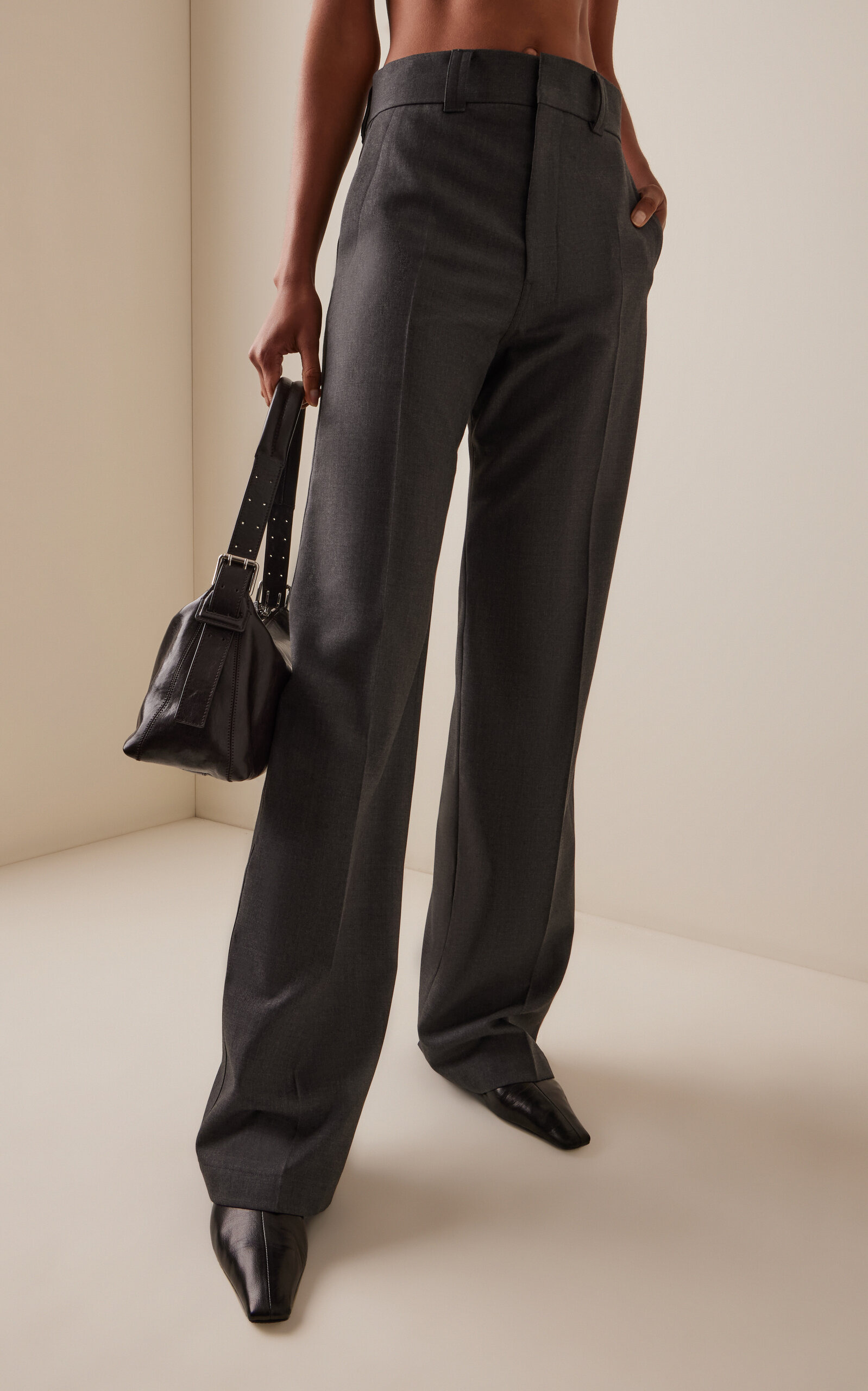 Straight Tailored Pants grey - 3
