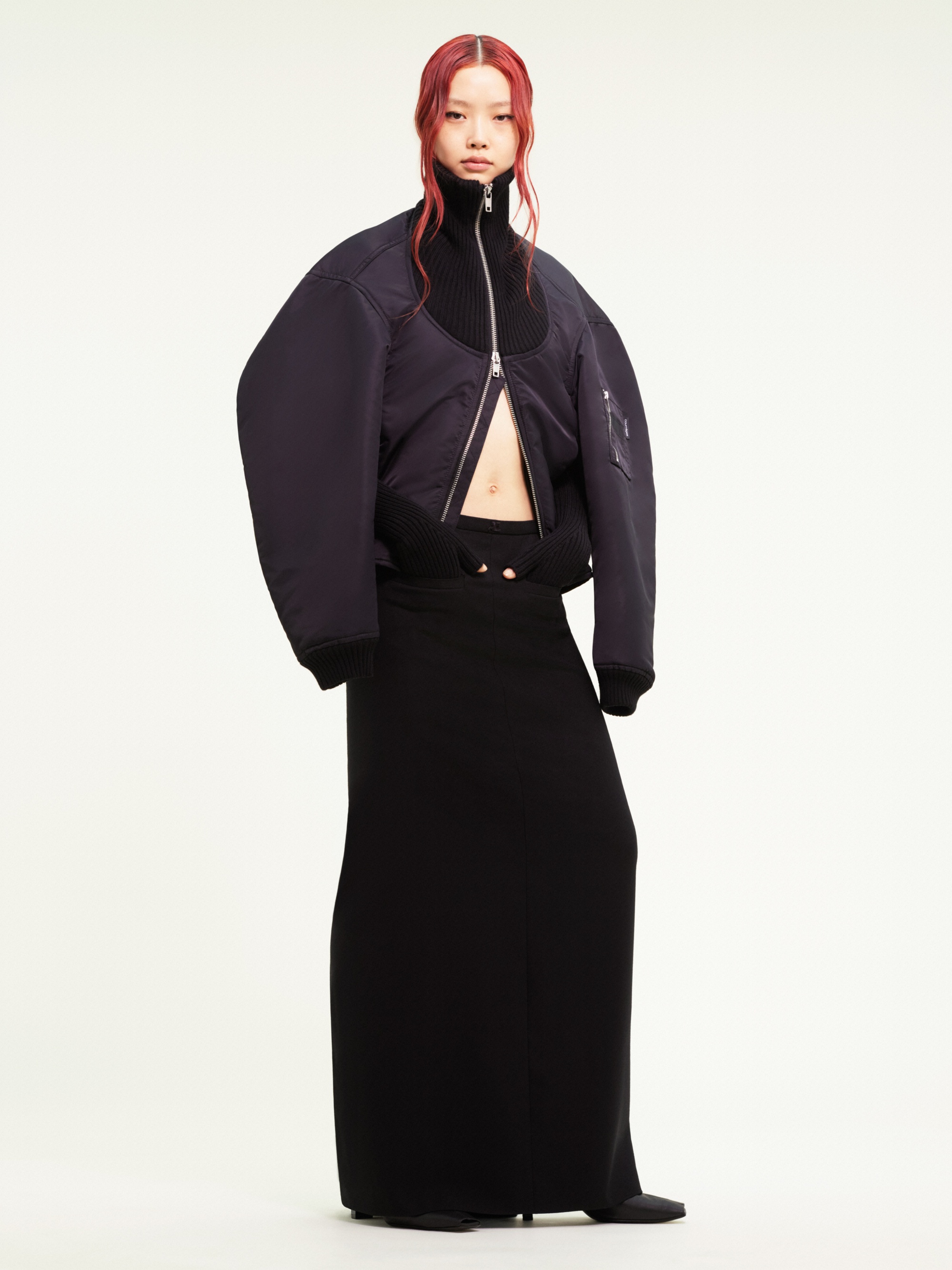 COCOON EXTRA RIB BOMBER JACKET - 3