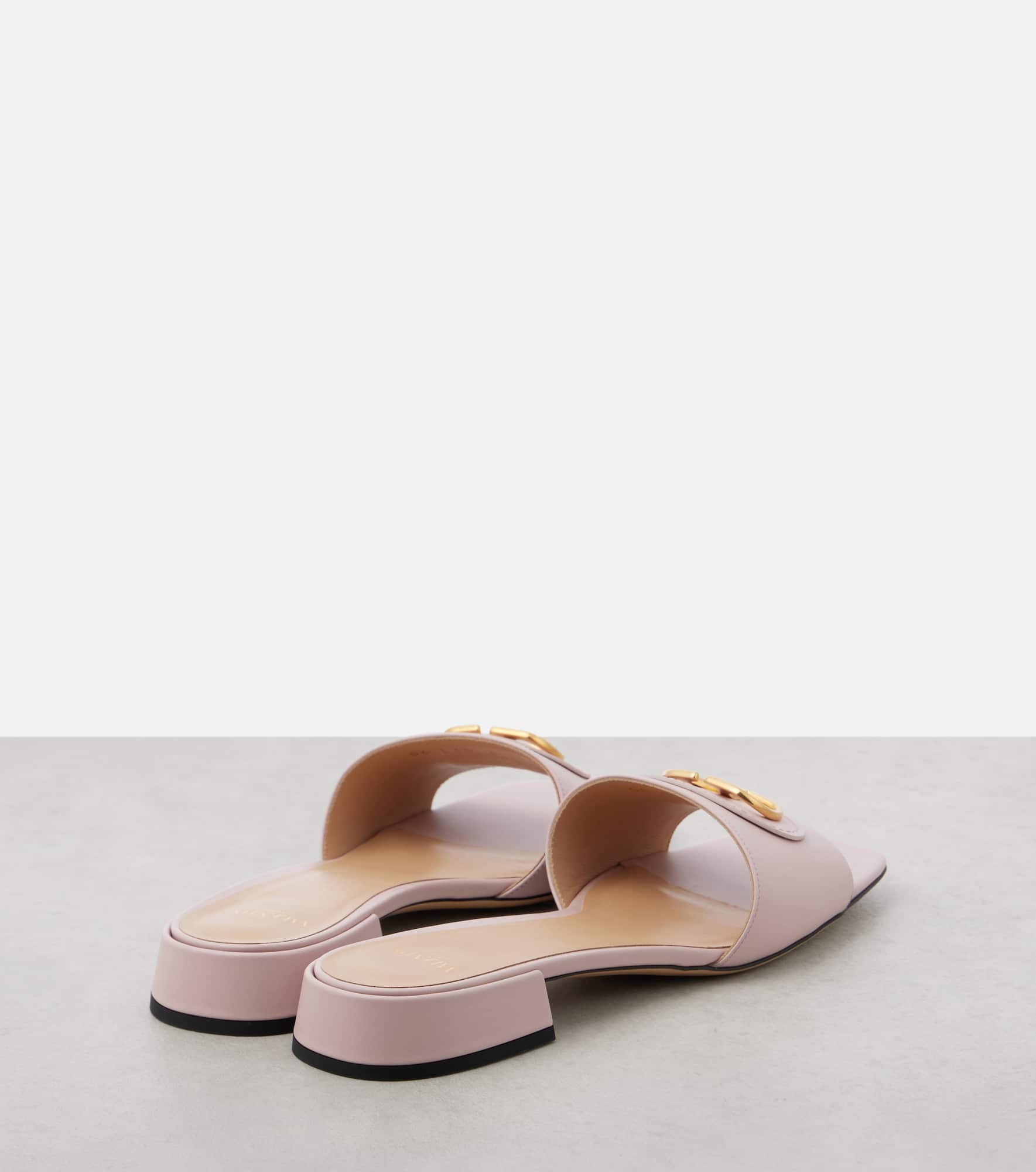 VLogo Signature leather mules - 2