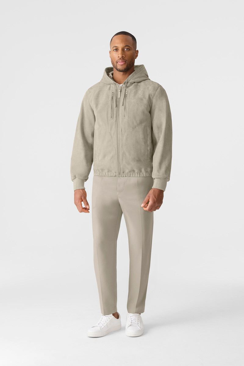 MACKAGE SYLAS-SU Suede Hooded Jacket outlook