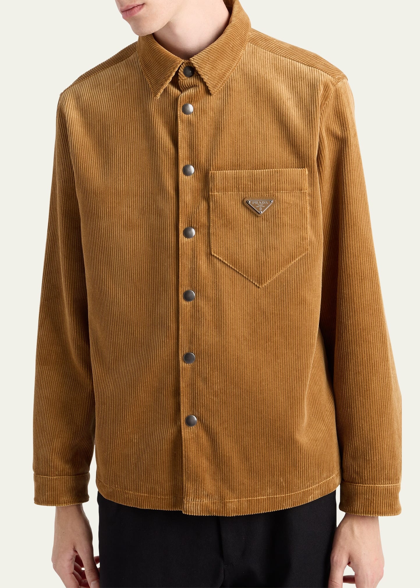 Men's Velvet Corduroy Overshirt - 4