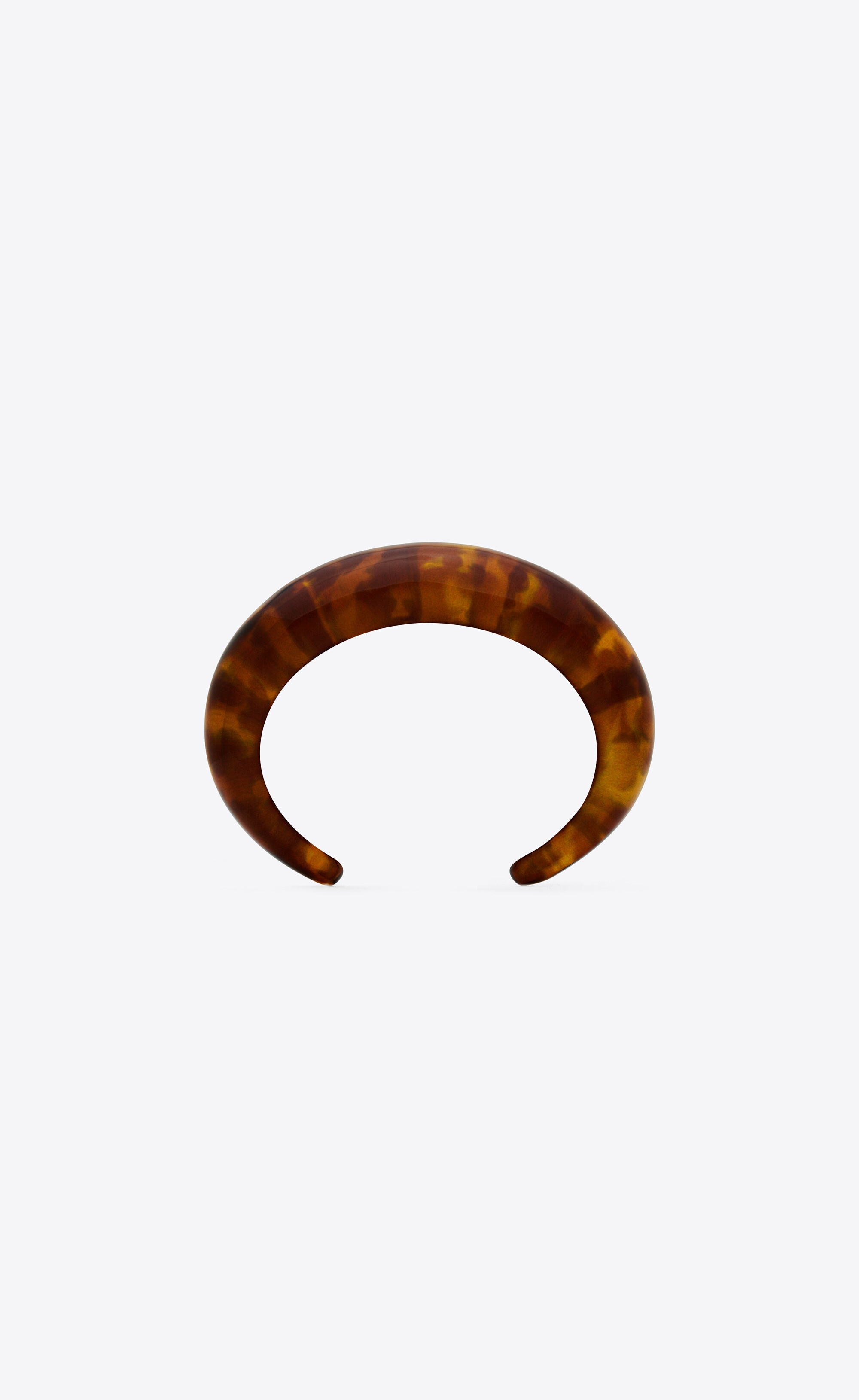 tortoiseshell bumpy cuff in resin - 4