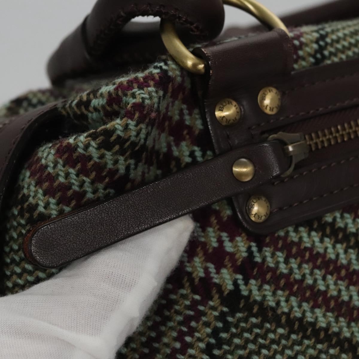 Burberry Nova Check Hand Bag Canvas Green - 10