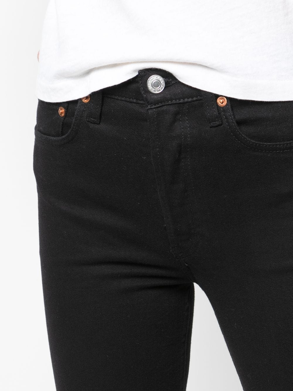 straight cropped jeans - 5