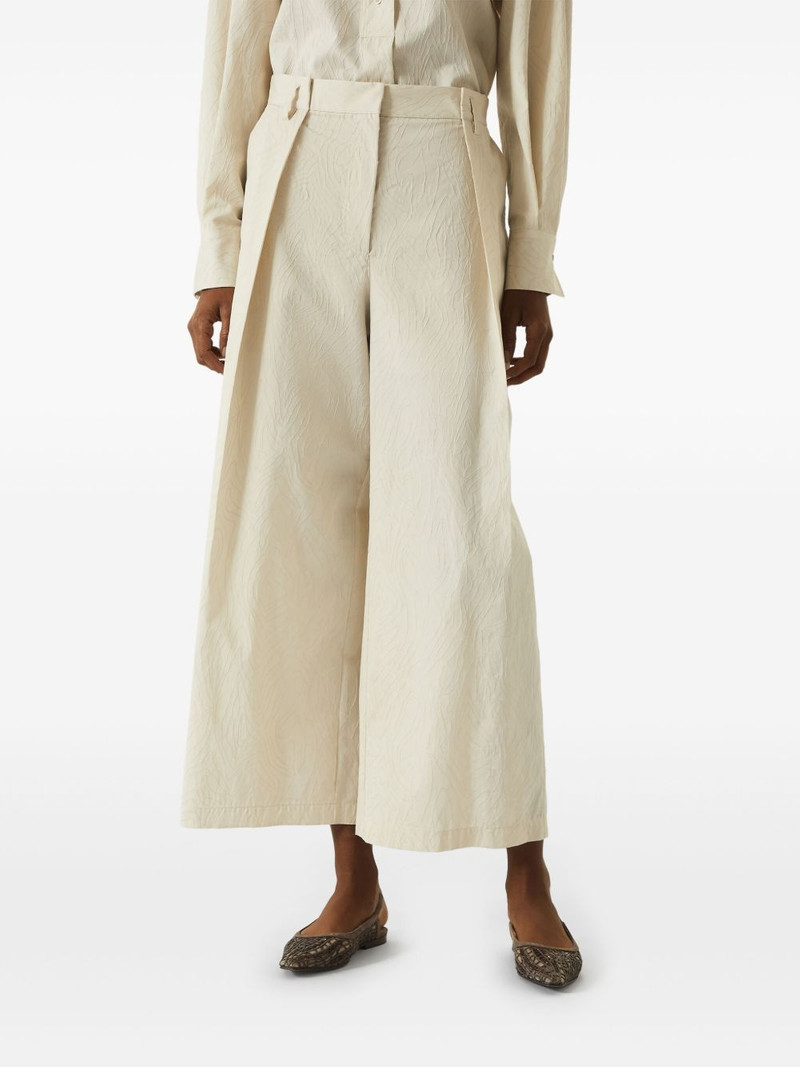 wide-leg cropped trousers 3