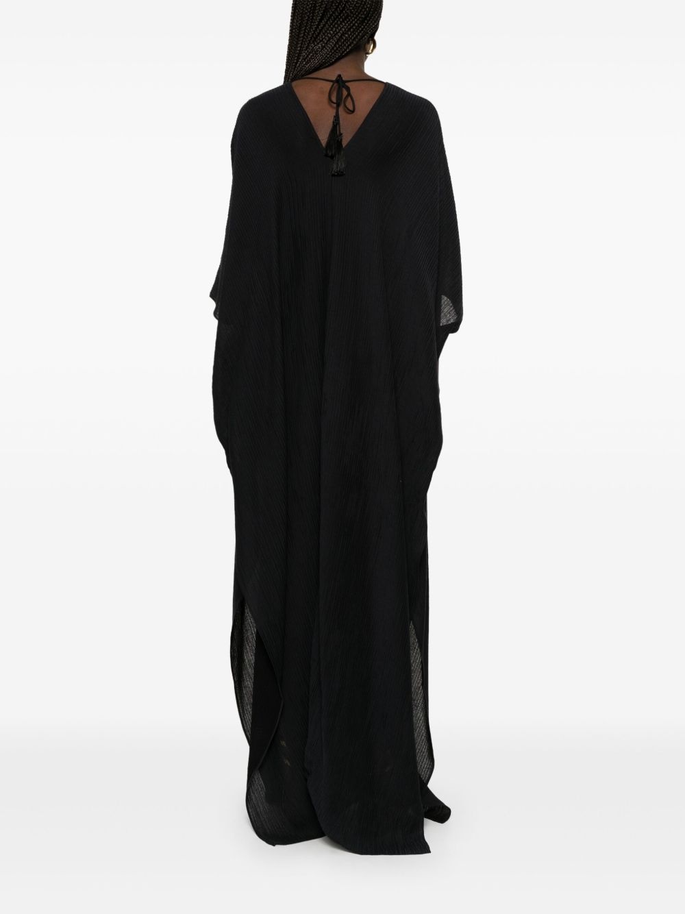 tassel-detail kaftan - 4