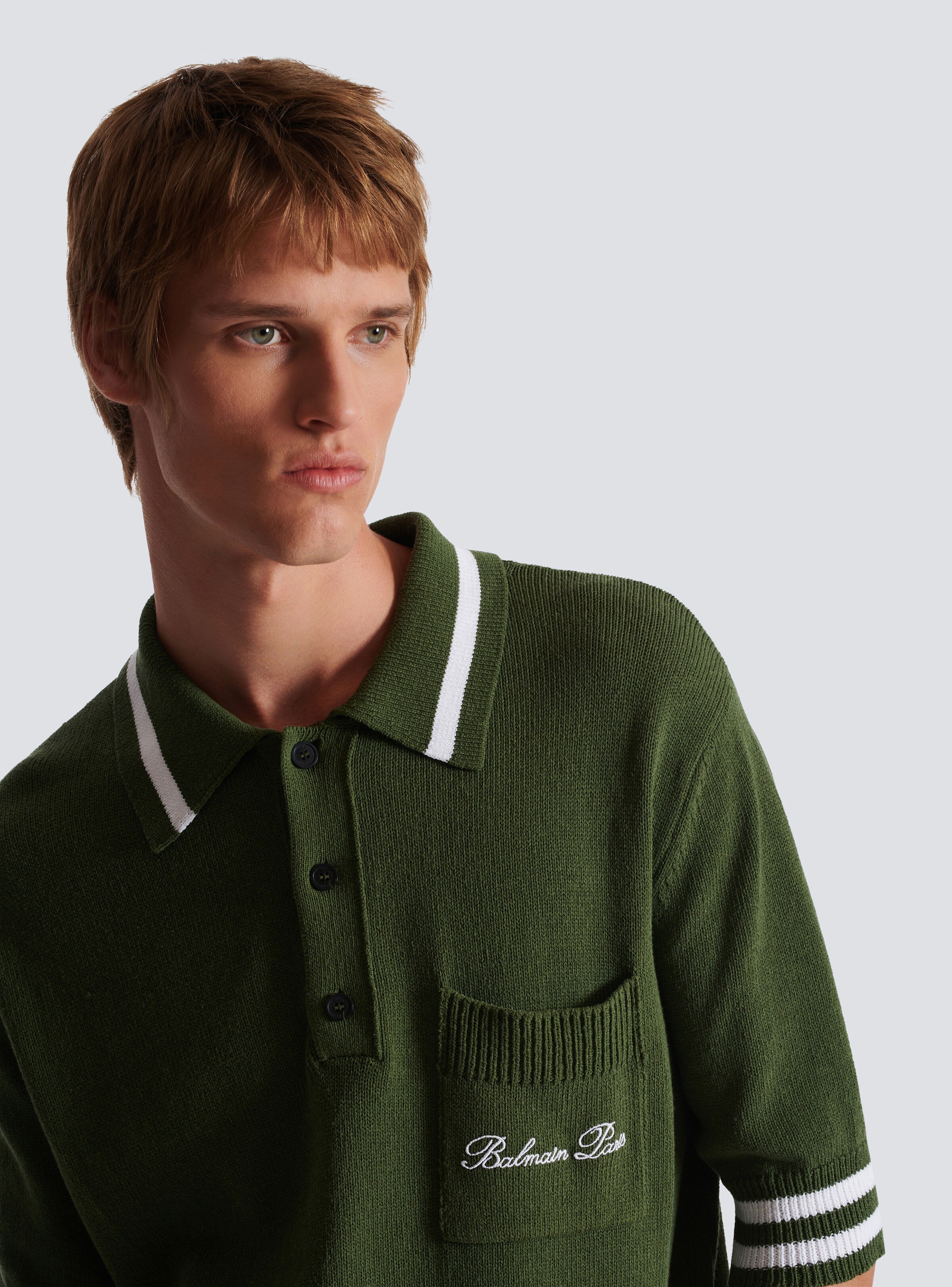 Balmain Signature knit polo shirt - 7