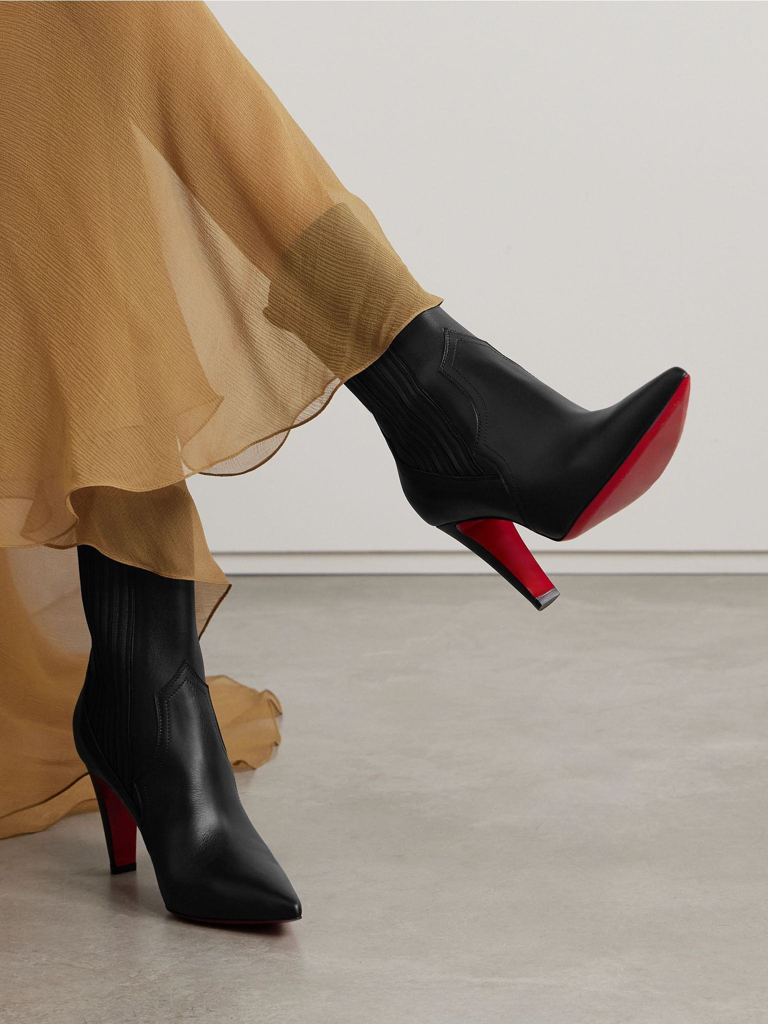 Santigag 85 leather ankle boots Black - 2