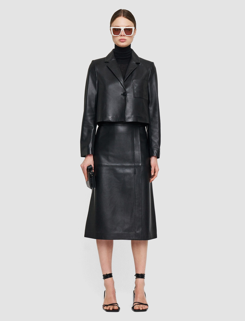JOSEPH Nappa Leather Jamot Jacket outlook