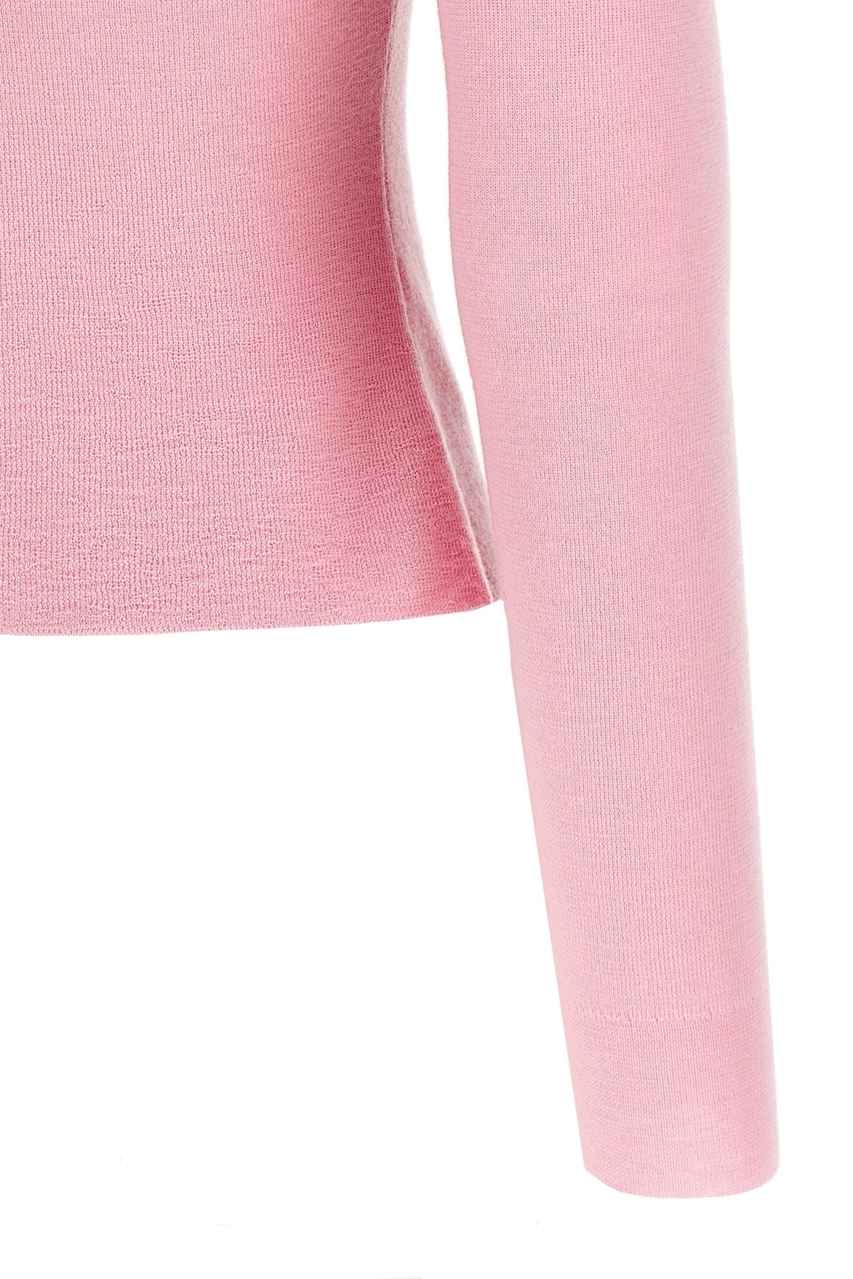 'Pink Merino Wool' cardigan - 4