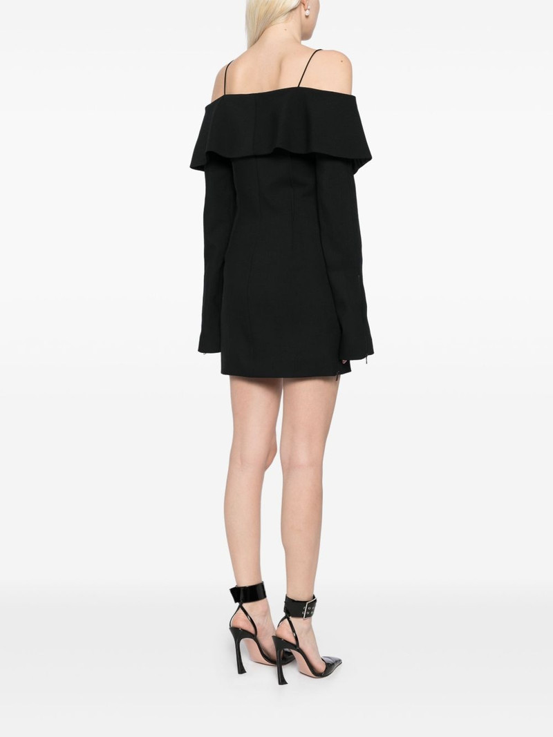 layered-shoulder tailored mini dress 4