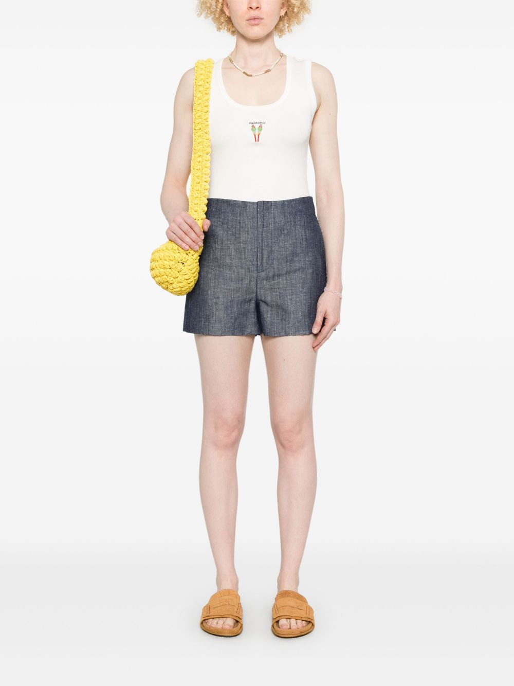 embroidered tank top - 2