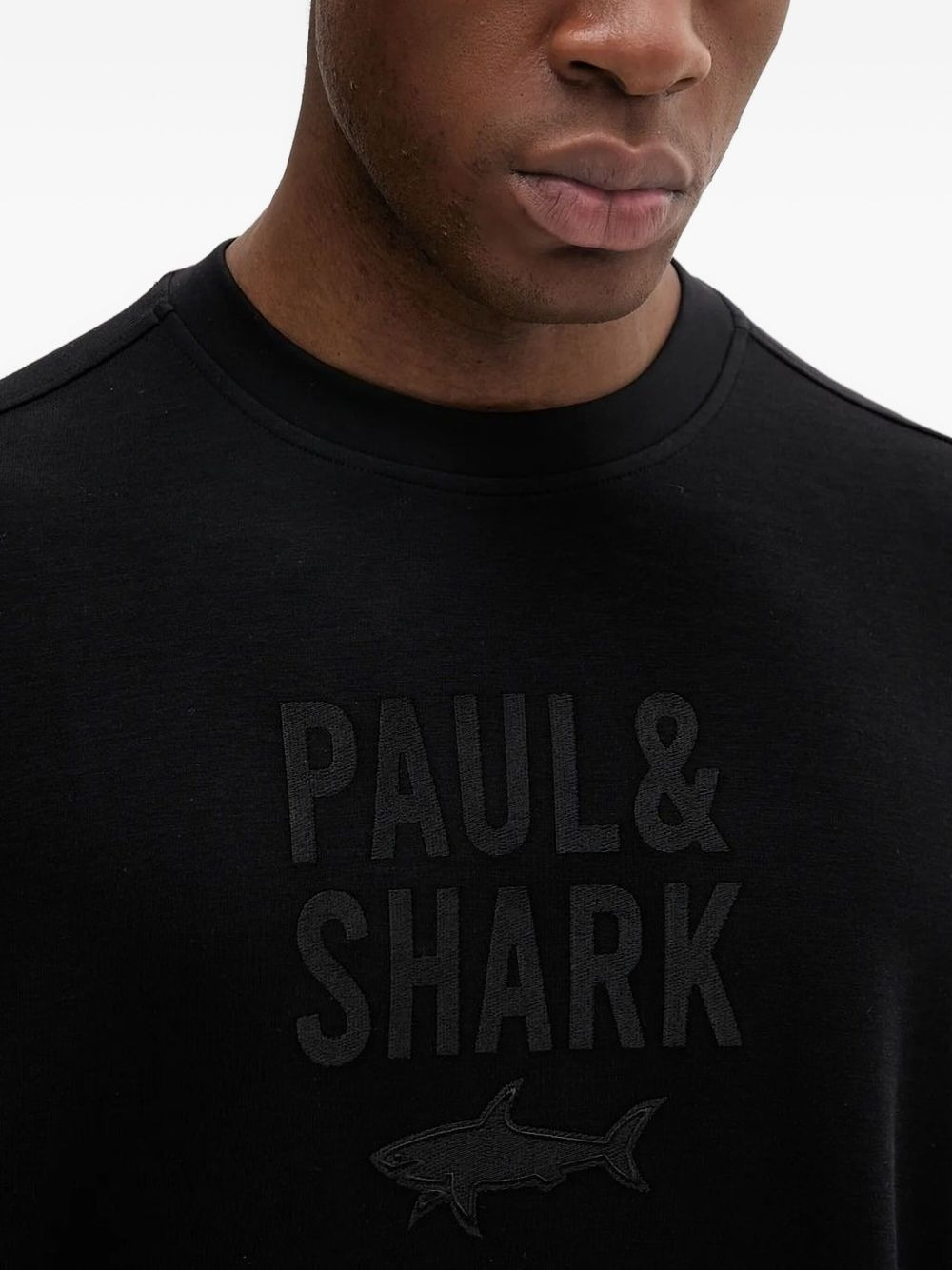 logo-embroidered sweatshirt - 3