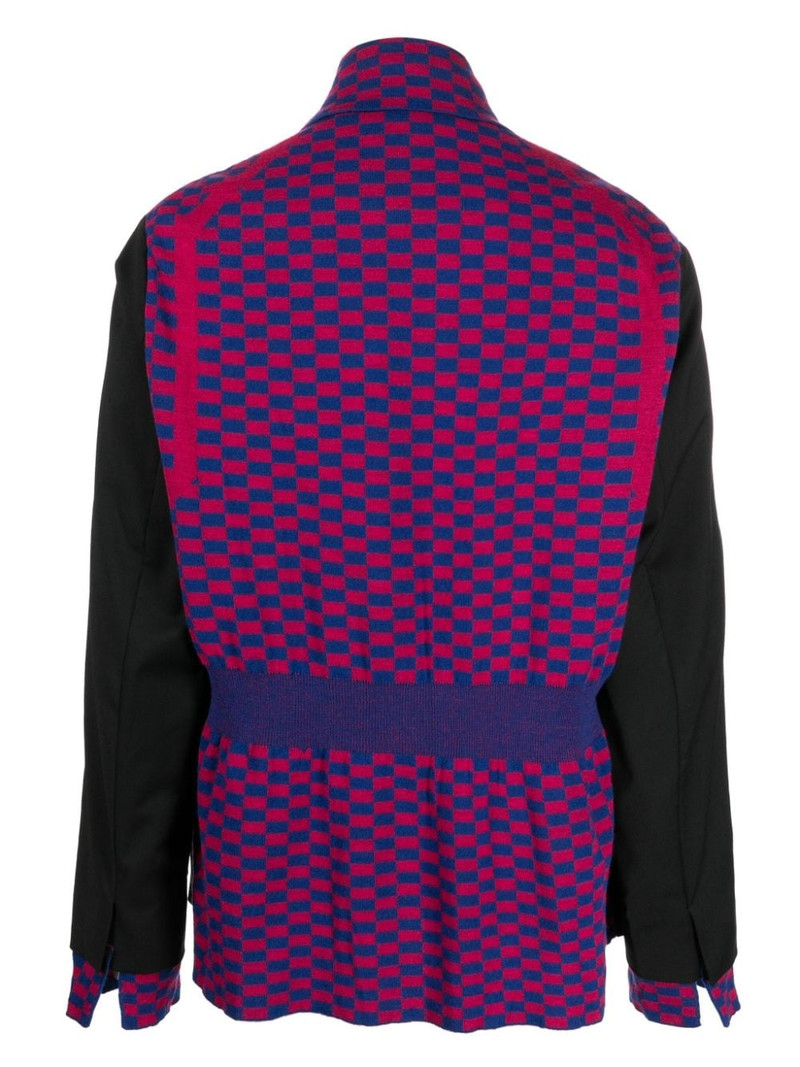 Kiko Kostadinov check-pattern button-down shirt jacket outlook