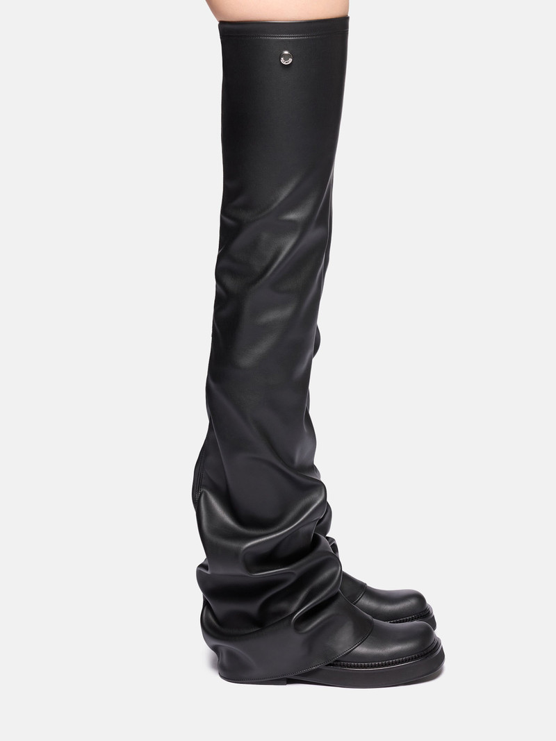 THE ATTICO ''ROBIN OTK'' BLACK THIGH HIGH BOOT FLAT outlook