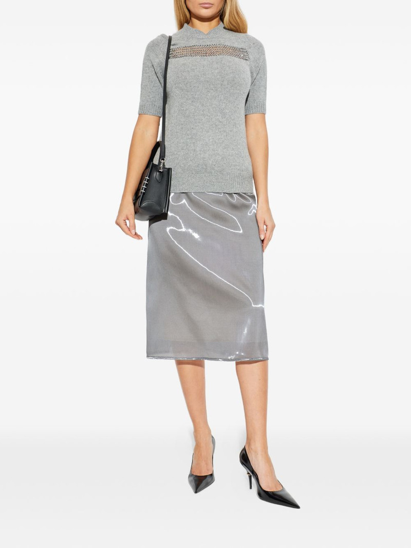 FABIANA FILIPPI metallic-effect skirt outlook