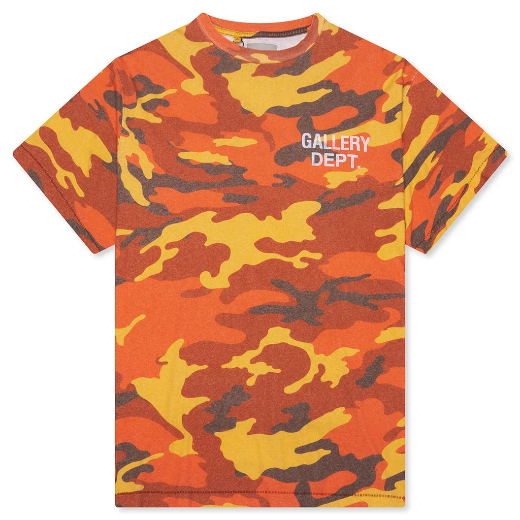 SOUVENIR TEE - ORANGE CAMO - 1