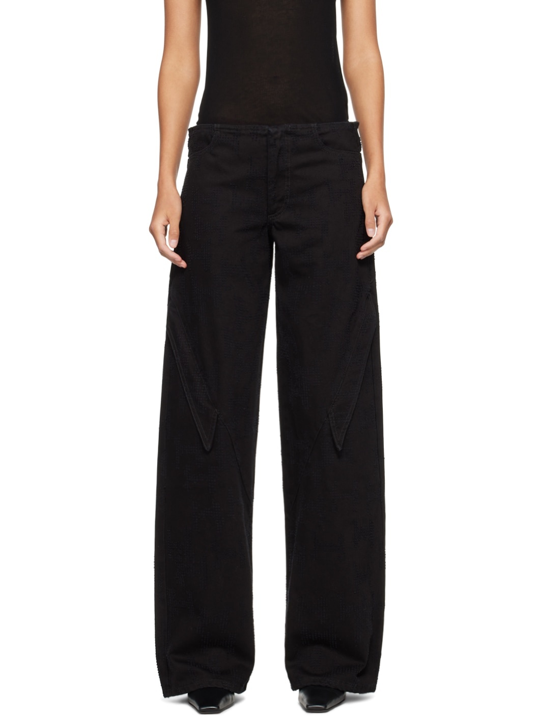 Black Mycelium Jeans - 1