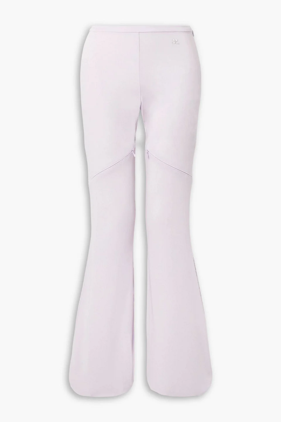 Ellipse zip-detailed jersey flared pants - 1