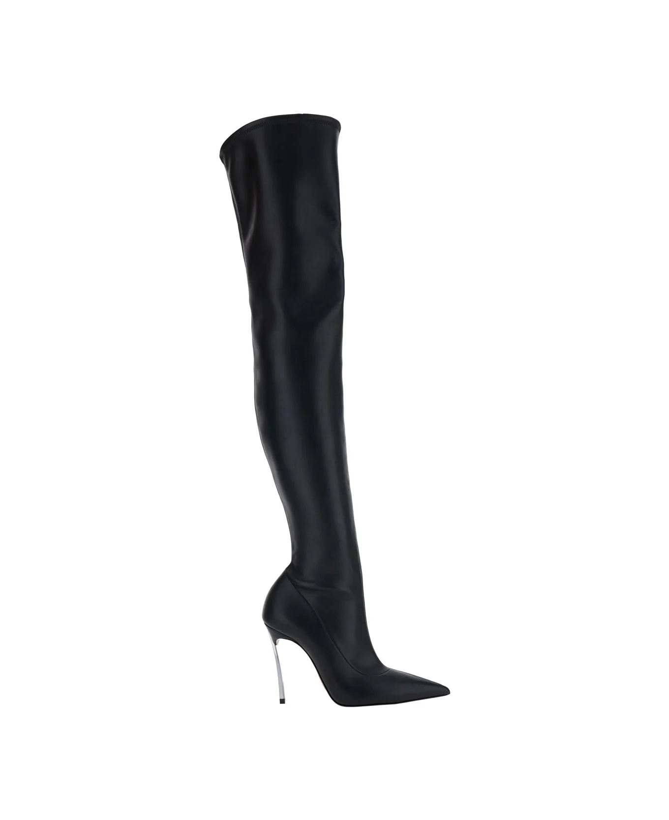'superblade' Black Over-the-knee Boots With Stiletto Heels In Leather Woman - 1