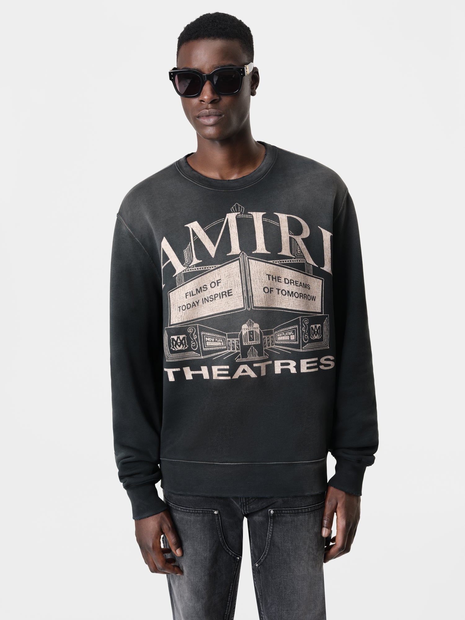 AMIRI THEATERS VINTAGE CREW - 3