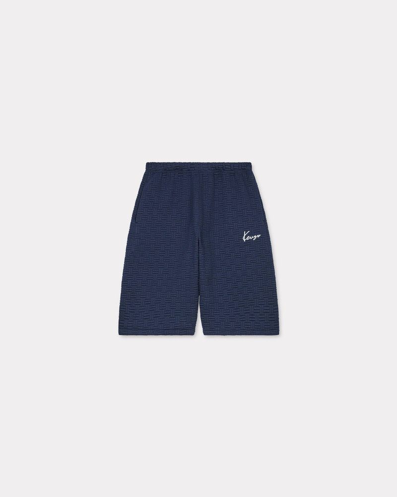 'KENZO Weave' embroidered oversized short - 1